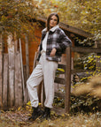 Short Checked Jacket