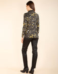 Button-Up High-Neck T-Shirt Multicoloured