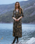 Long Printed Jersey Dress