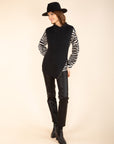Zebra Print Shirt Black