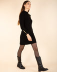 Buttoned Jumper Dress