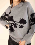 High-Neck Zip-Up Jumper