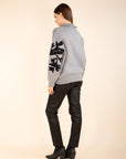 High-Neck Zip-Up Jumper