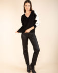 Two-Tone Graphic Jumper
