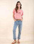 Alexa Faded Jeans in Light Denim