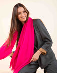 Plain Scarf in Pink