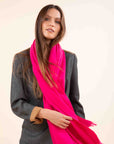 Plain Scarf in Pink