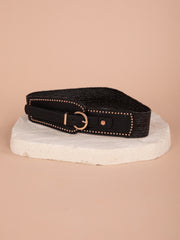 NINO Elasticated Belt in Black