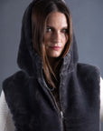 Reversible Quilted Jacklet with Hood