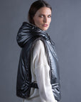 Reversible Quilted Jacklet with Hood