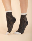 Pack of 3 Lurex Socks in Black
