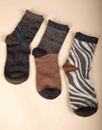 Pack of 3 Lurex Socks in Black