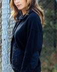 Fleece Jacket in Charcoal Grey Size T0