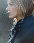 Fleece Jacket in Charcoal Grey Size T0