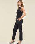 Black Lace Jumpsuit Size 12