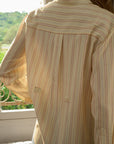 Striped Shirt - CAMILLE in Vanilla