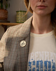 T-shirt with a message - THEA in Vanilla