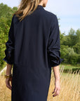 Shirt Dress - ROMY in Midnight Blue