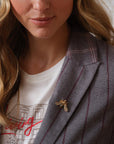T-shirt with a message - THEA in White