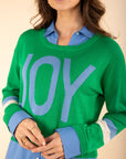 2-in-1 Shirt Jumper in Green