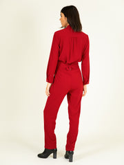 Jumpsuit in Redcurrant