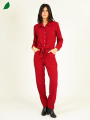 Jumpsuit in Redcurrant