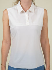 Louise Invisible Vest Top with Shirt Collar T3