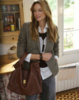Prince of Wales Blazer - VICTOIRE in Sepia