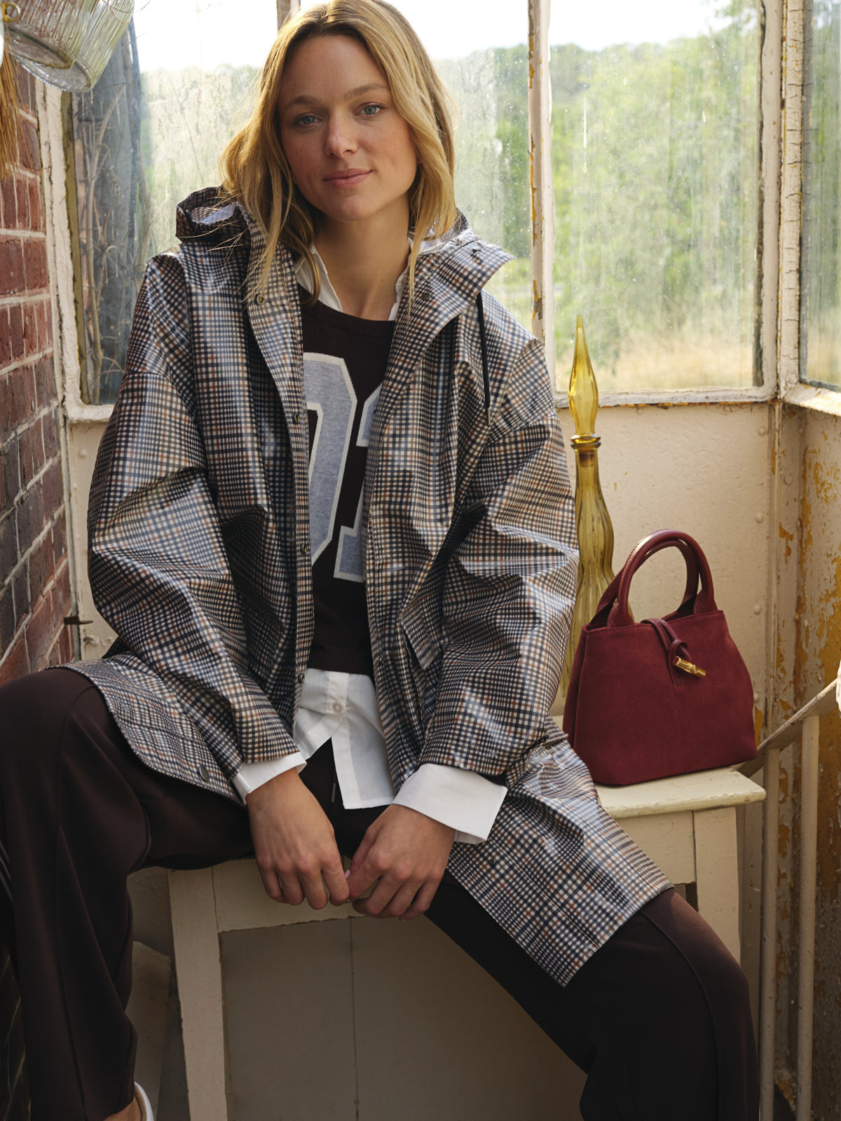 Prince of Wales Parka - MATHILDE in Sepia