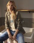 Prince of Wales Blazer - VICTOIRE in Sepia