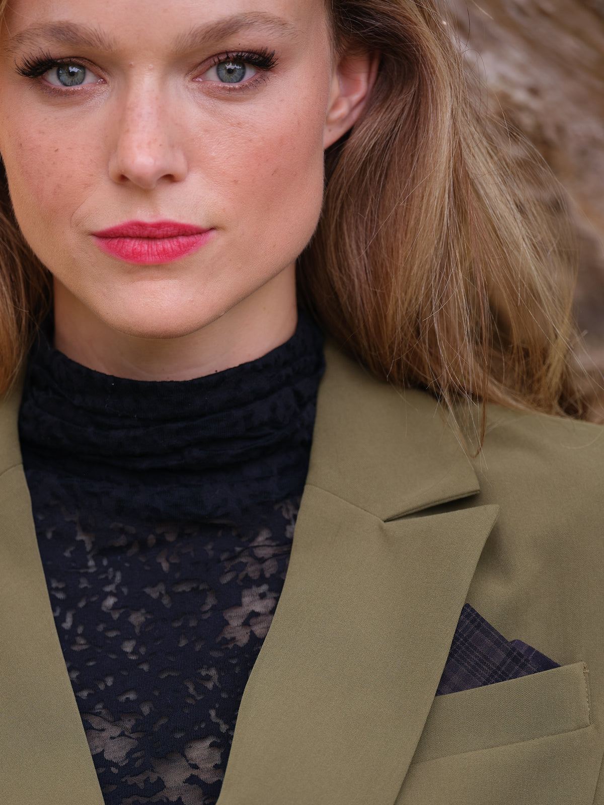 Double-breasted Blazer -VIOLETTE in Khaki