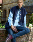 Striped Shirt - CAMILLE in Sky Blue
