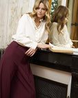 Ruffled Collar Blouse - CLEMENCE