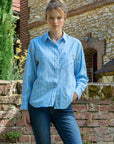 Striped Shirt - CAMILLE in Sky Blue