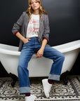 T-shirt with a message - THEA in White