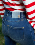 Striped Jumper with a message - PAULINE in Red