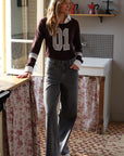 Wide-leg Jeans - BRUNA in Grey Denim