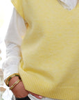 Sleeveless Jumper - PALOMA in Yellow