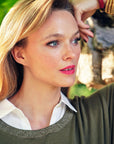 2-in-1 Shirt Jumper  - PAOLA in Khaki