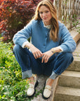 Buttoned Cardigan - PENELOPE in Glacier
