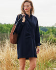 Shirt Dress - ROMY in Midnight Blue
