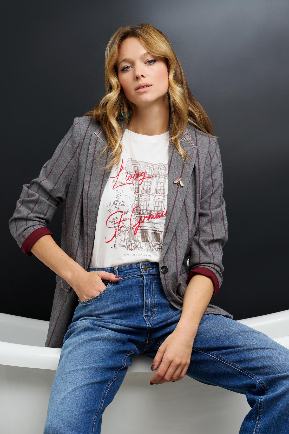 Striped Blazer - VERA
