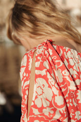 Off Shoulder Blouse in Poppy Red