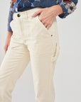 Carpenter trousers in Cream Size 10, 14