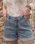 Light Denim Shorts Size 6