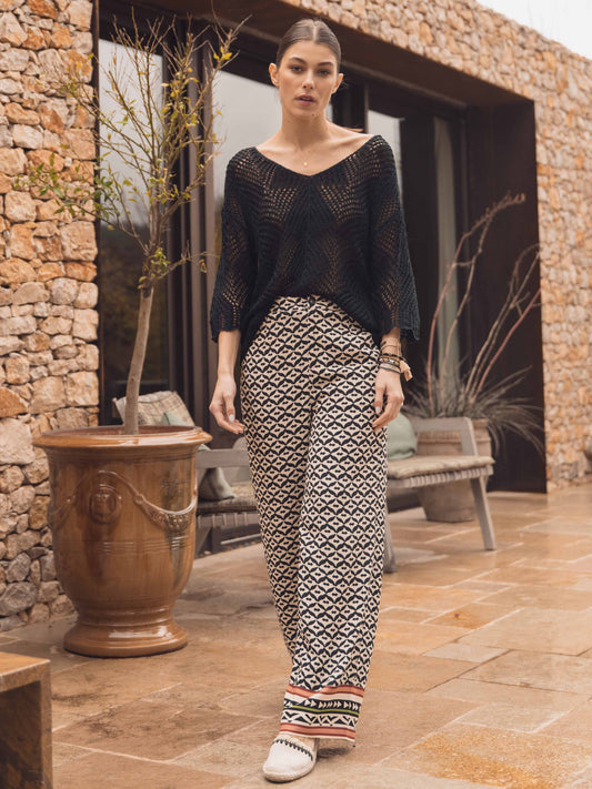 Loose Pattern Trousers