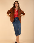 Midi Denim Skirt Size 10, 12, 14