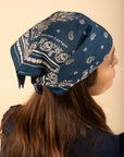 Bandana Scarf in Denim Blue