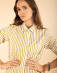 Striped Shirt in Olive