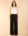 Sporty Chic Trousers in Black